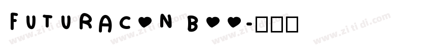 FUTURACON BOO字体转换
